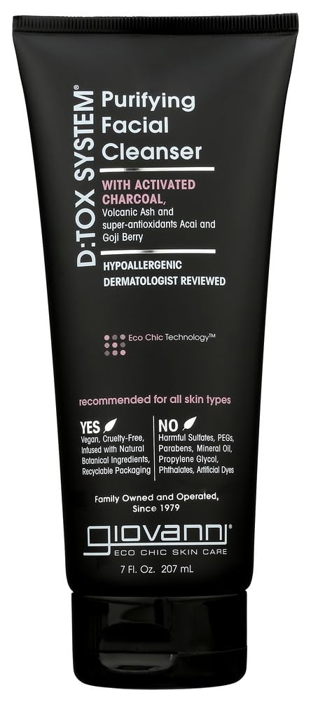 GIOVANNI Face Cleanser Detox System, 7 Ounce,(Pack of 2)