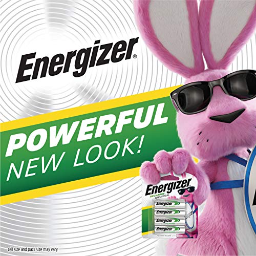 Energizer Rechargeable AA Batteries, Recharge Universal AA Battery Pre-Charged, 4 Count