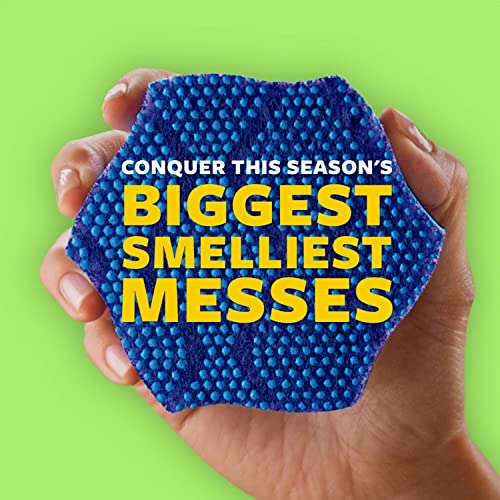 Scotch-Brite Stay Fresh Non-Scratch Scrubbers, Sponges for Cleaning Kitchen, Bathroom, and Household, Non-Scratch Sponges Safe for Non-Stick Cookware, 6 Scrubbing Sponges