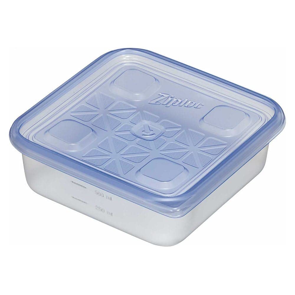 Ziplock Container Square 700ml 2 Pieces x 3 Pieces Set