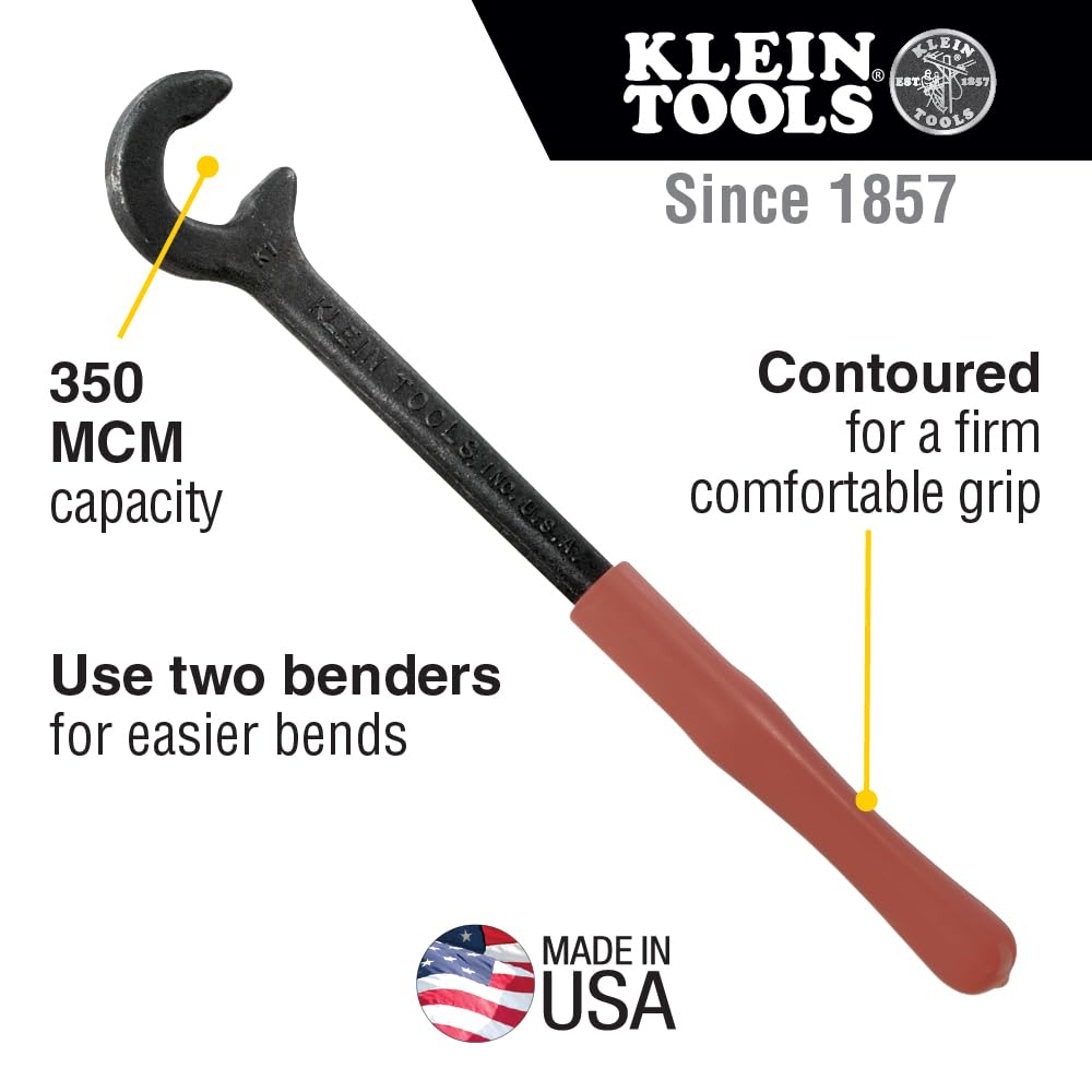 Klein Tools 50400 Cable Bender, 12-Inch, Made in USA