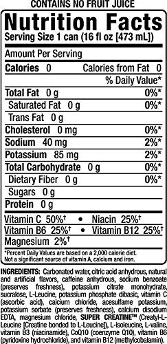 Bang Energy Purple Guava Pear, Sugar-Free Energy Drink, 16-Ounce (Pack of 12)