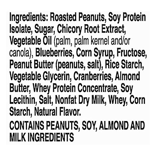 Nature Valley Protein Granola Bars, Blueberry Nut, Chewy Snack Bars, 5 Bars, 7.1 OZ (Pack of 12)