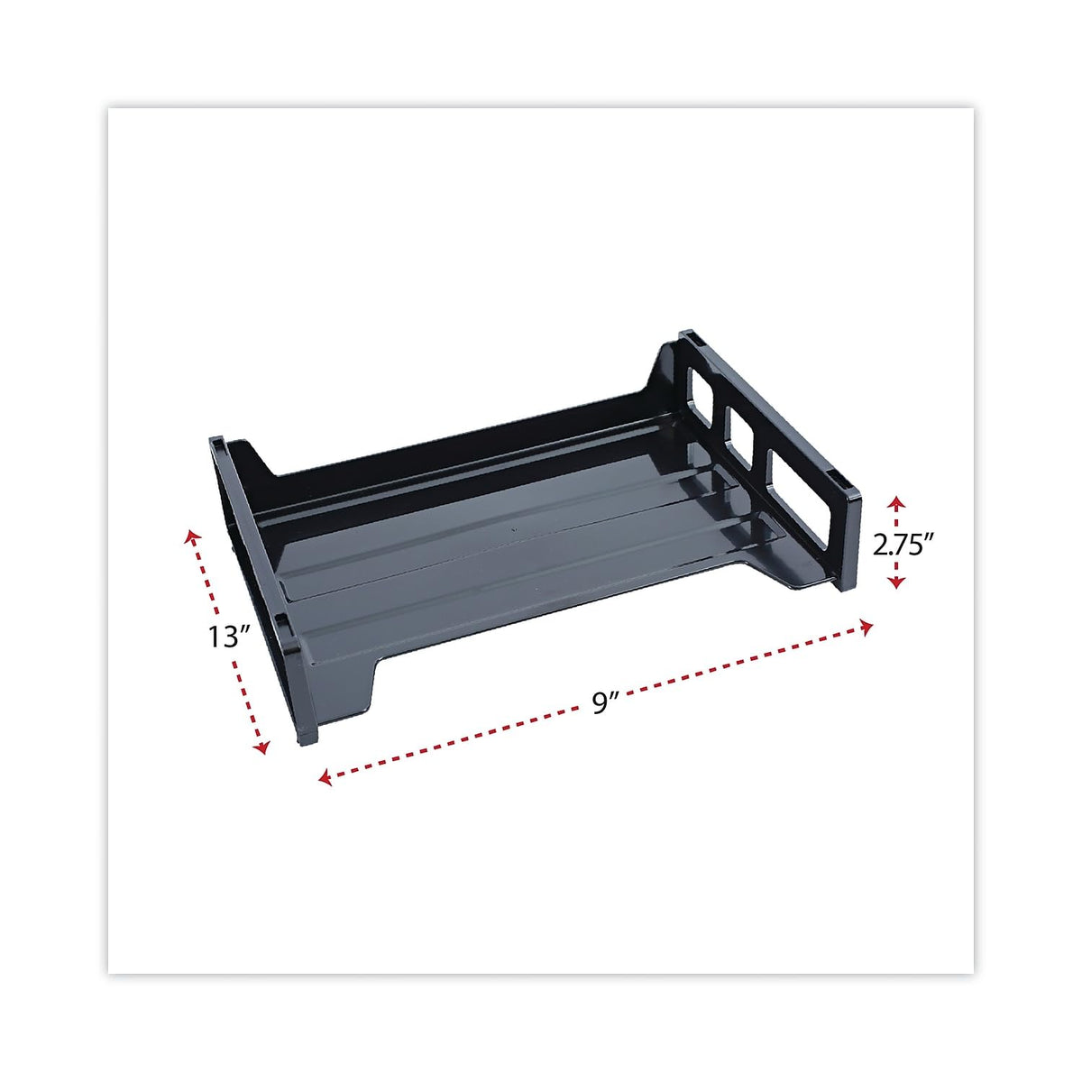 UNV08100 - Universal Side Load Letter Desk Tray, Black