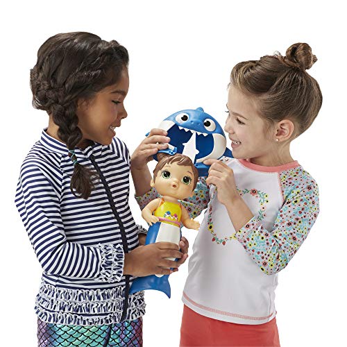 Baby Alive- Baby Shark Brunette, Multicolour (Hasbro E8595FF1)