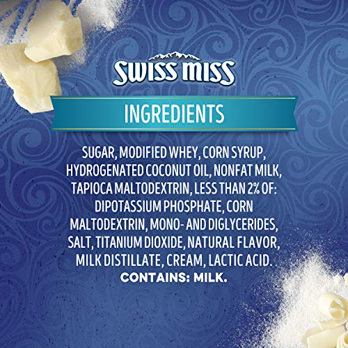 Swiss Miss Indulgent Collection White Chocolate Flavored Hot Drink Mix, 1.38 oz. 8-Count (Pack of 12)