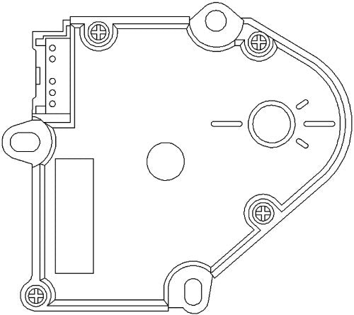 ACDelco GM Original Equipment 15-73044 Heating and Air Conditioning Panel Mode Door Actuator
