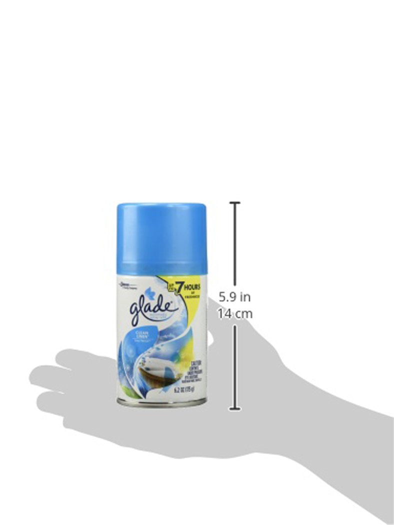 Glade Automatic Spray Refill - Clean Linen 6.2 oz. (Pack of 6)