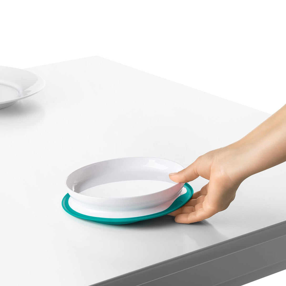 OXO Tot Stick & Stay Suction Plate, Teal