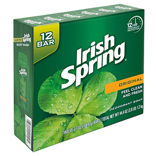 Irish Spring Original Deodorant Bar Soap, 12 Count