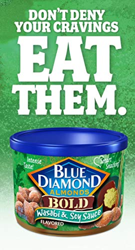 Blue Diamond Almonds, Wasabi & Soy, 6-Ounce Can