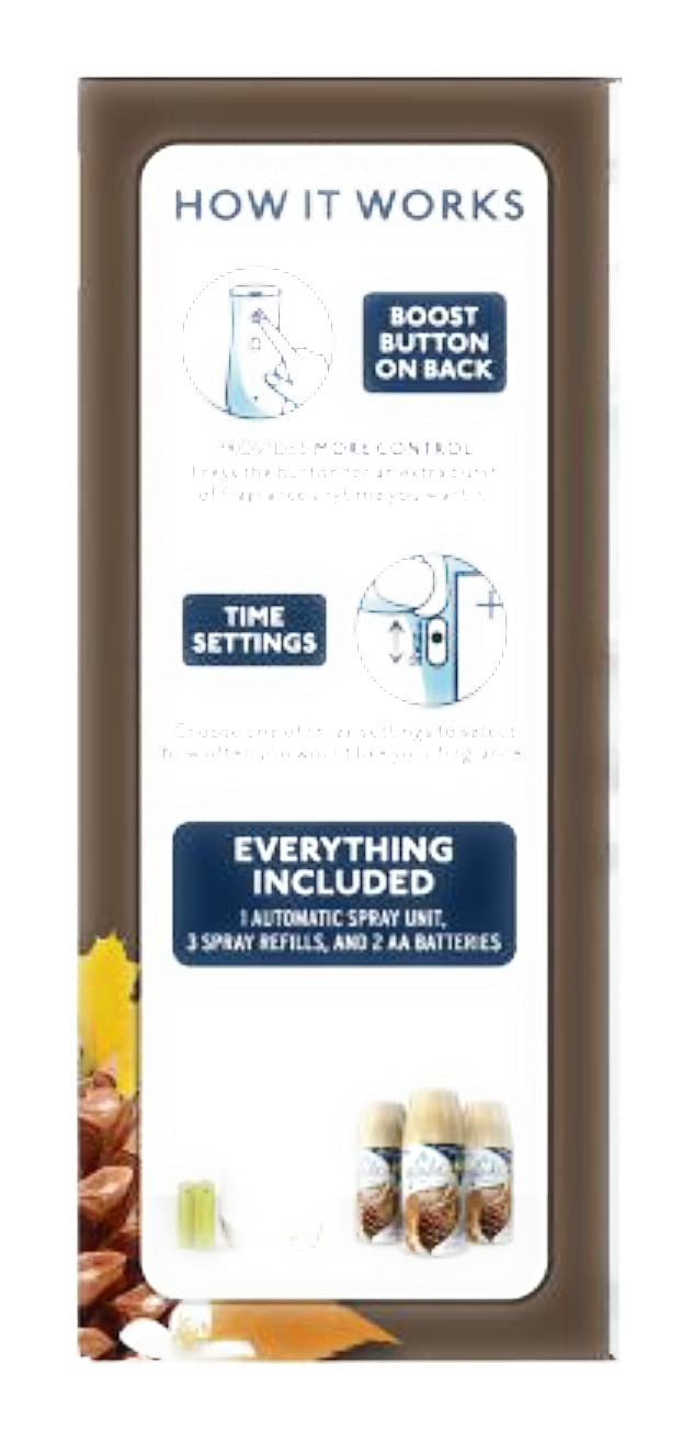 Glade Automatic Spray Air Freshener 1 Holder + 3 Refills - Cashmere Woods