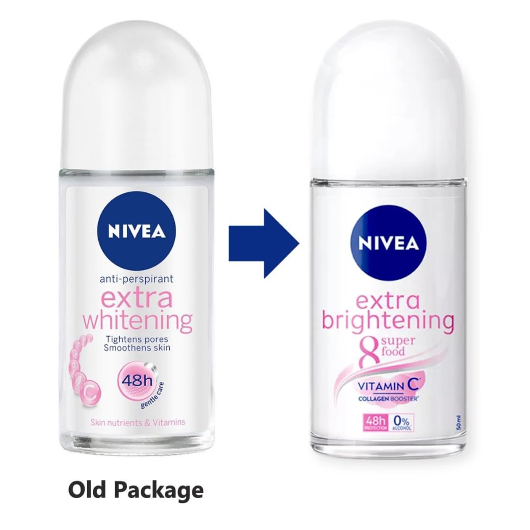 Nivea Deodorant Whitening Extra Care 48h Roll-on: 50 Ml. <Pack3>