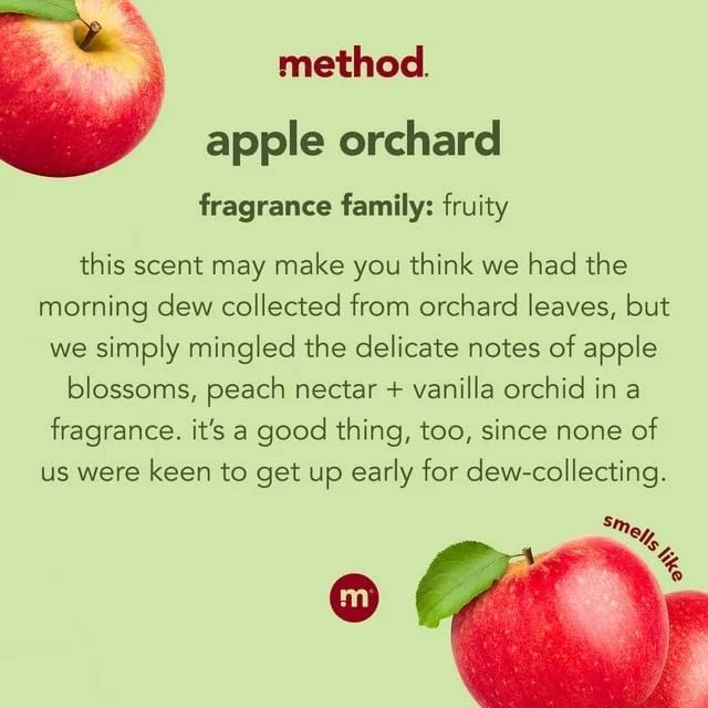 Method Stainless Steel Cleaner, Apple Orchard, 14 OZ (Pack of 6)