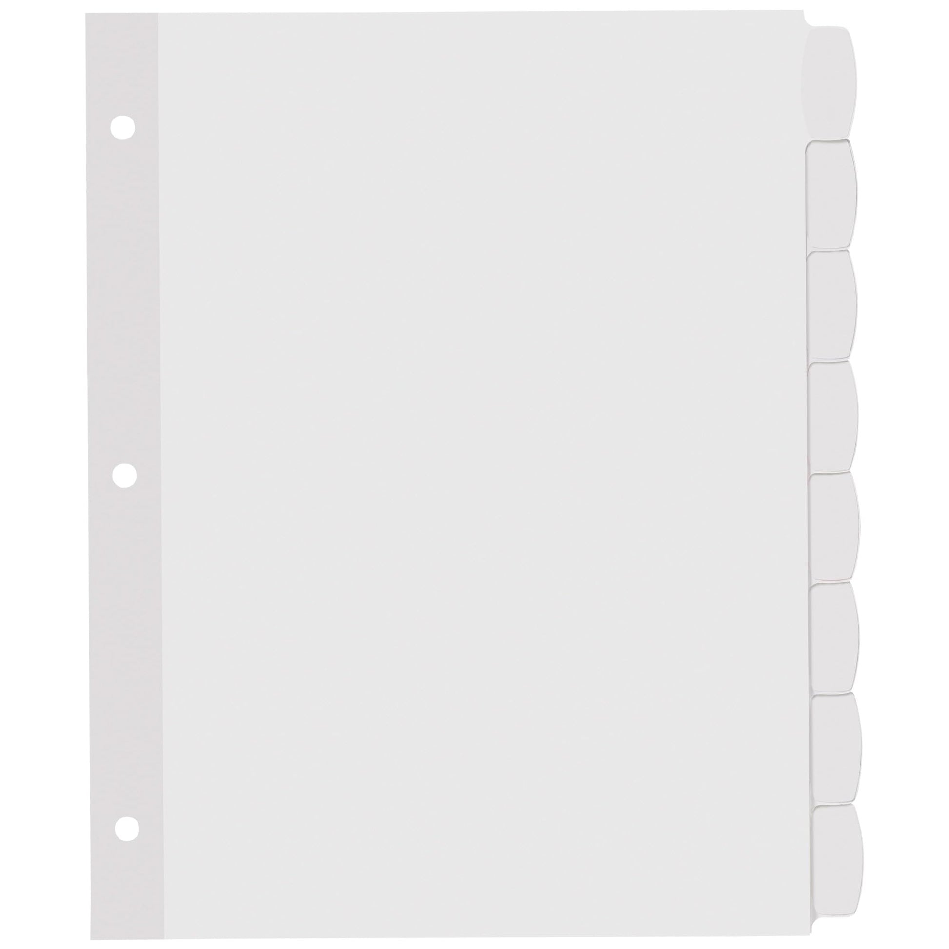 Avery Big Tab Printable White Label Dividers with Easy Peel, 8 Tabs, 4 Sets (14433)