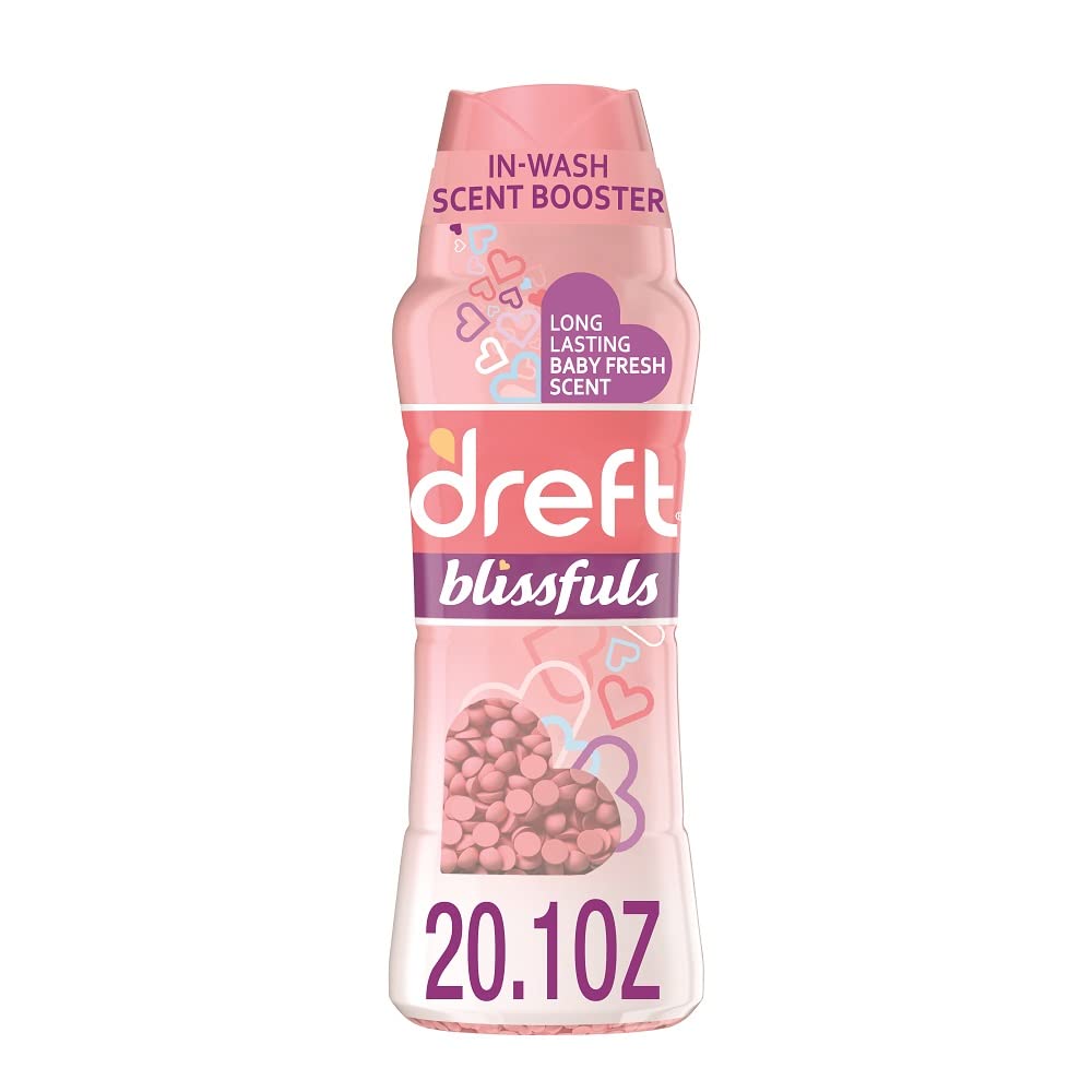 Dreft Blissfuls Laundry Scent Booster Beads for Washer, Baby Fresh Scent, 20.1 oz