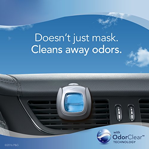 Febreze Car Vent Clip Air Freshener, Odor Eliminator for Up to 30 Days Freshness, 2 Clips (Blood Orange & Spritz)