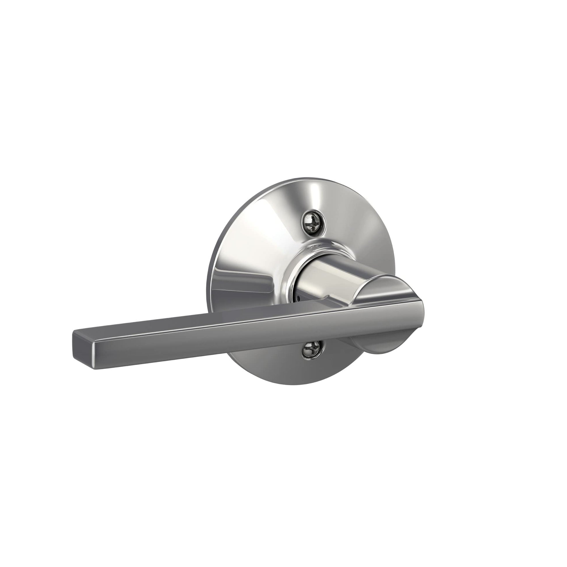 Schlage F10 LAT 625 Latitude Door Lever, Hall & Closet Passage Lock, Bright Chrome