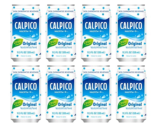 CALPICO Original, Non-Carbonated Drink, Hint of Citrus Flavor, Japanese Beverage, Sweet and Tangy Asian Drink, 11.3 oz Can (Pack of 8)