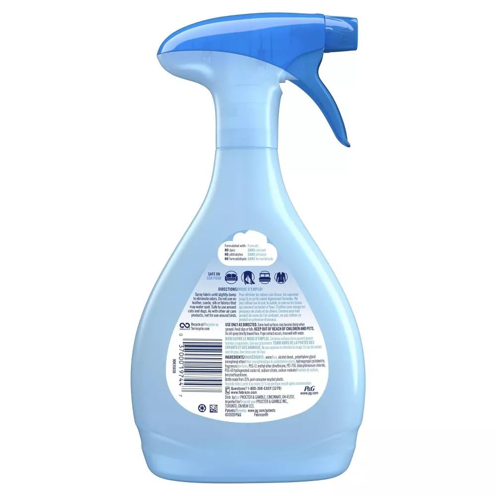 Febreze Odor Fighting Fabric Refresher, Winter Spruce & Extra Strength, 27 Fl Oz (Pack of 2)