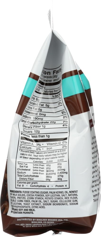 Glutino Gluten Free Chocolate Covered Pretzels Fudge -- 5.5 oz - 2 pc