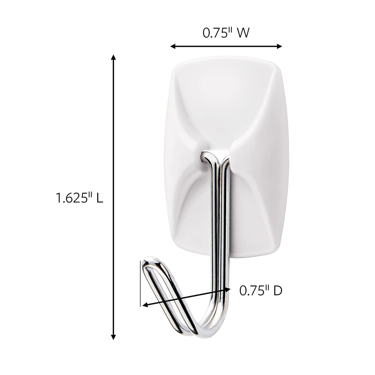 3M Command 17067MPES General Purpose Hooks, Small, 0.5lb Cap, White, 28 Hooks & 32 Strips/Pack