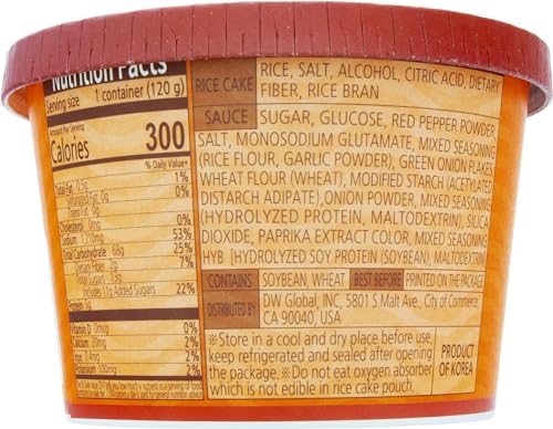 Dong Won Sweet & Spicy Sauce Tokbokki In Cup, 4.23 Ounces (Pack Of 8)