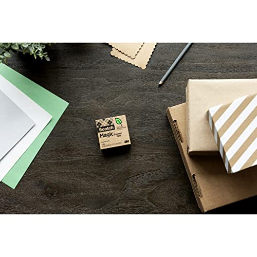 Scotch Magic Greener Tape, 24 Rolls, Numerous Applications, Invisible, Engineered for Repairing, 3/4 x 900 Inches, Boxed