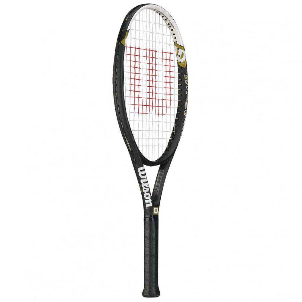 Wilson Hyper Hammer 5.3 Strung Tennis Racket (Black/White, 4 1/4)