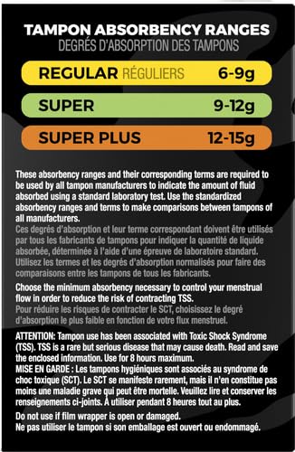 U by Kotex Click Compact Tampons, Regular Absorbency, Unscented, 32 Count