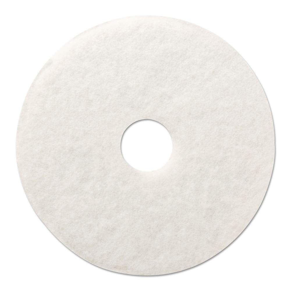 Boardwalk BWK4020WHI 20 in. Diameter Polishing Floor Pads - White (5/Carton)