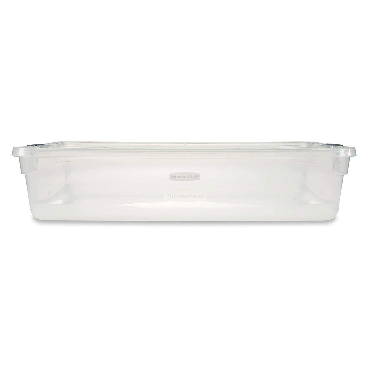 Rubbermaid Cleverstore Clear 41 QT Pack of 6 Stackable Plastic Storage Containers with Durable Latching Clear Lids