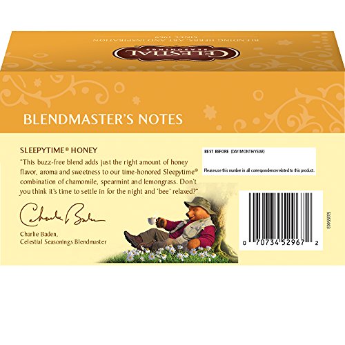 Celestial Seasonings Herbal Tea, Sleepy Time Honey, 20 Count