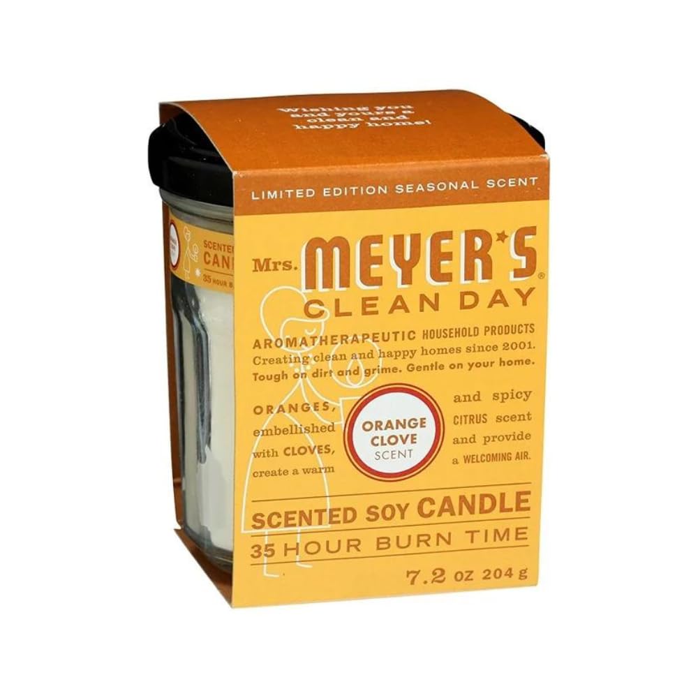 MRS MEYER'S Orange Clove Candle with Sleeve, 1 EA