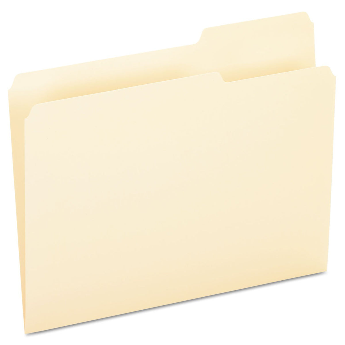 Pendaflex Essentials 752133 File Folders, 1/3 Cut, Third Position, Top Tab, Letter, Manila, 100/Box