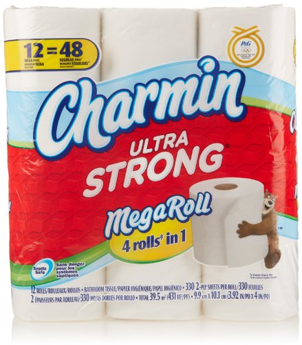Charmin Ultra Strong Mega Roll Toilet Paper, 12 Count