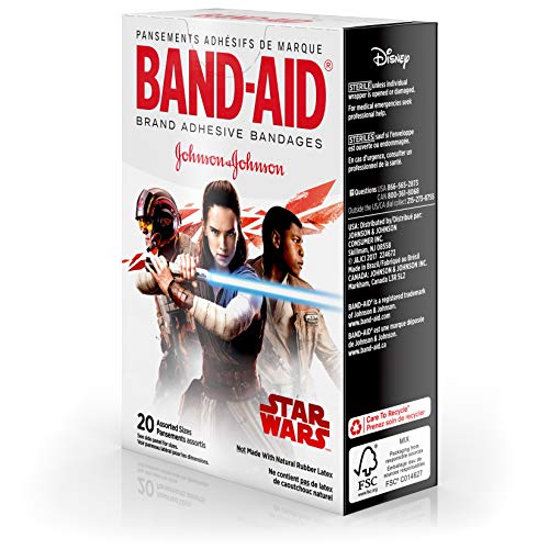 Band-Aid Star Wars Assorted Adhesive Bandages, 20 Count
