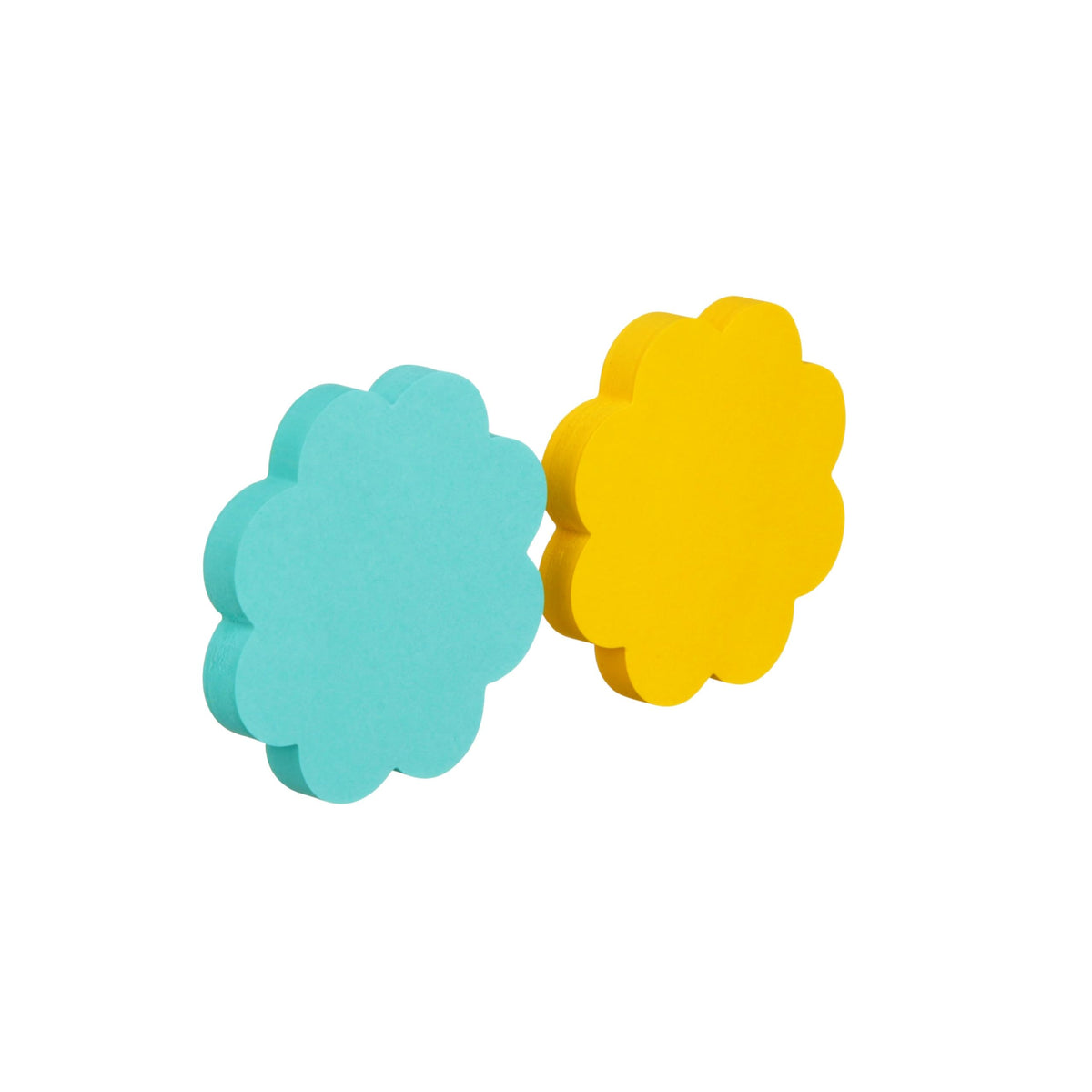 Post-it Notes, Daisy Shape, Assorted Colors, 2.6x2.6 in, 2 Pads, 75 Sheets/Pad (7350-DSY)