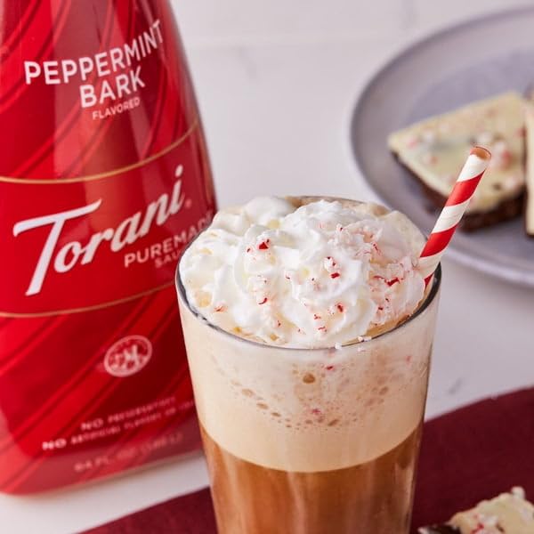 Torani Puremade Peppermint Bark Dessert & Drink Sauce, 64 fl oz