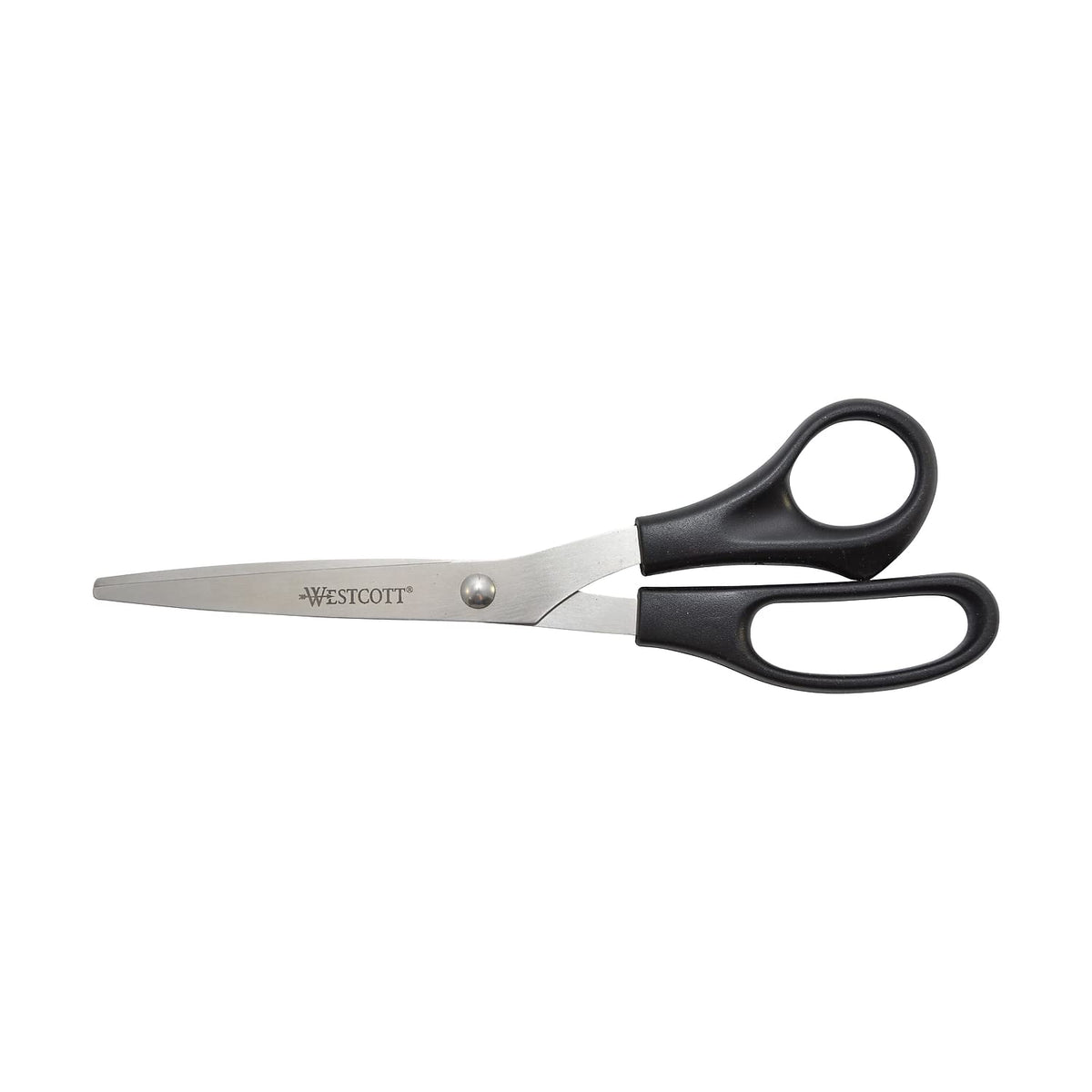Westcott 8" Straight All Purpose Scissors, Black, 3-Pack