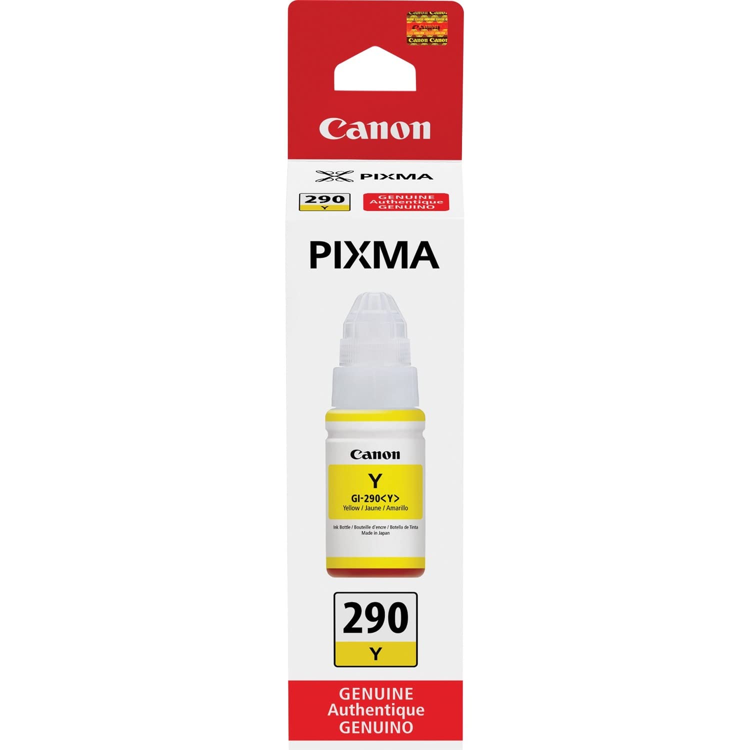CanonInk 1598C001 Canon PIXMA GI-290 Yellow Ink Bottle, Compatible to PIXMA G4200, PIXMA G3200, PIXMA G2200, PIXMA G1200 and G4210 Printers