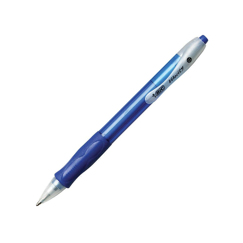 BIC Velocity Retractable Ballpoint Pens, Medium Point (1.0 mm), Blue Ink Pens, 36-Count Pack