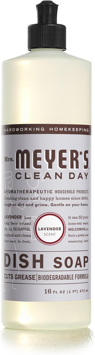 Mrs. Meyer's Dish Soap, Lavender, 16 fl oz