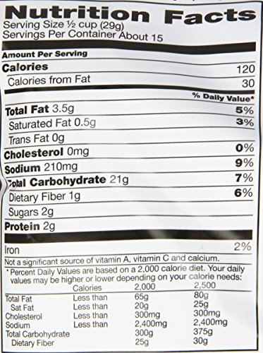 Chex Mix Snack Mix, Traditional, Savory Snack Bag, Family Size, 15 oz (Pack of 8)
