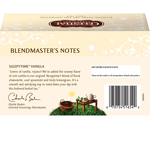 Celestial Seasonings Sleepytime Vanilla Herbal Tea, 20 ct