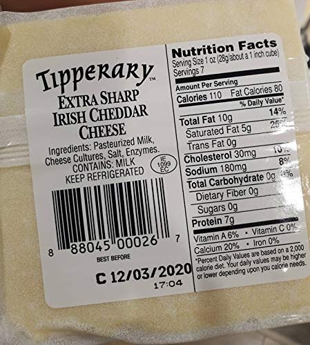 Tipperary, Extra Sharp Cheddar, 7 Ounce