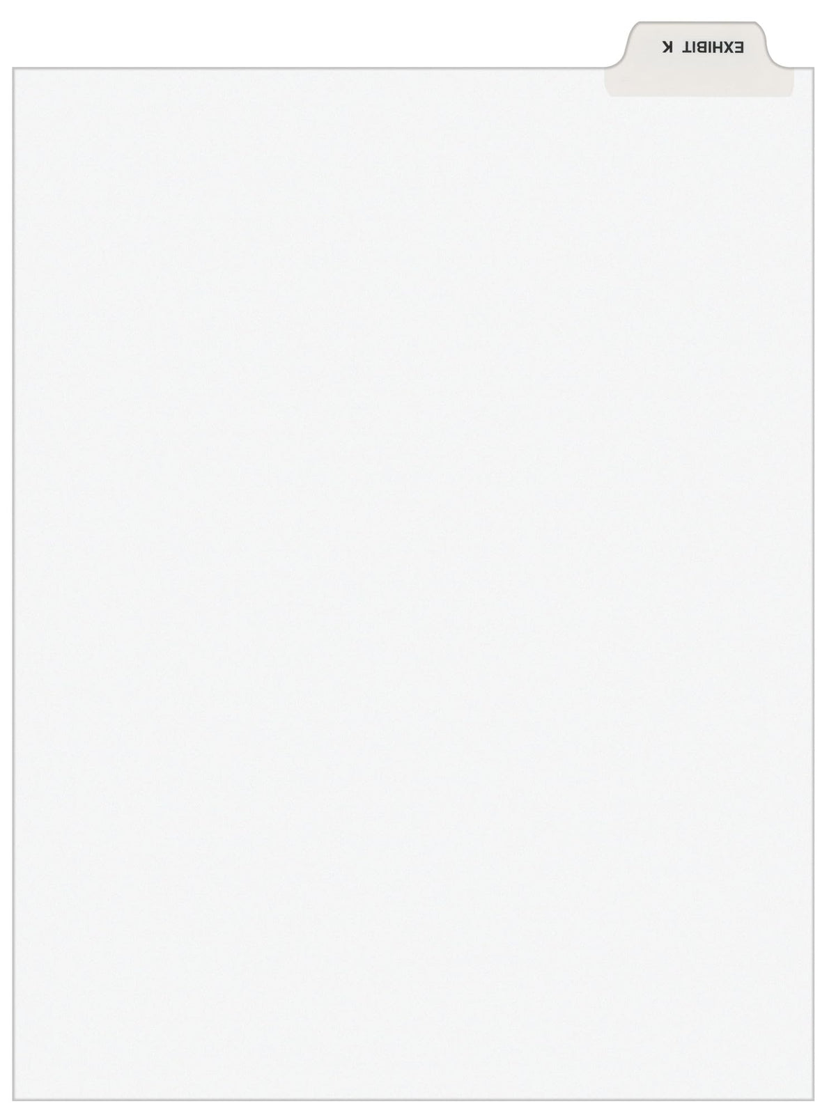 Avery Individual Legal Dividers, Letter Size, Exhibit K (11950)