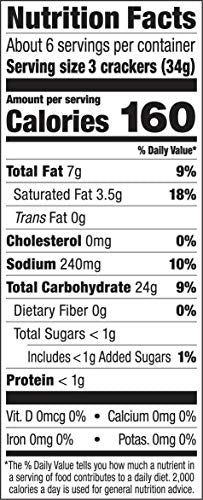 Glutino Gluten Free Crackers Table,7 Ounce, 12 Count