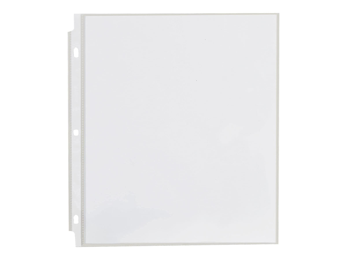Universal UNV21125 Standard Top-Load Poly Sheet Protectors - Letter, Clear (100/Box)