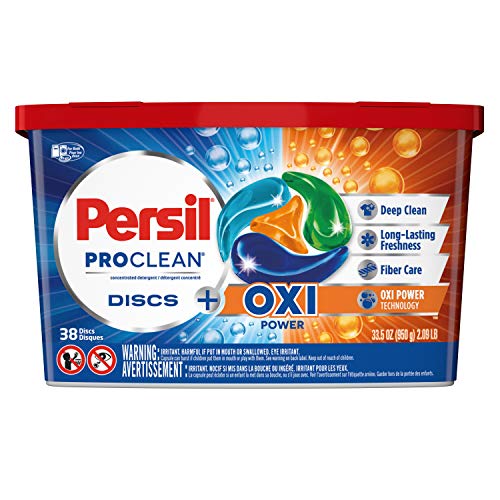 Persil Discs Laundry Detergent Pacs, Oxi, 38 Count
